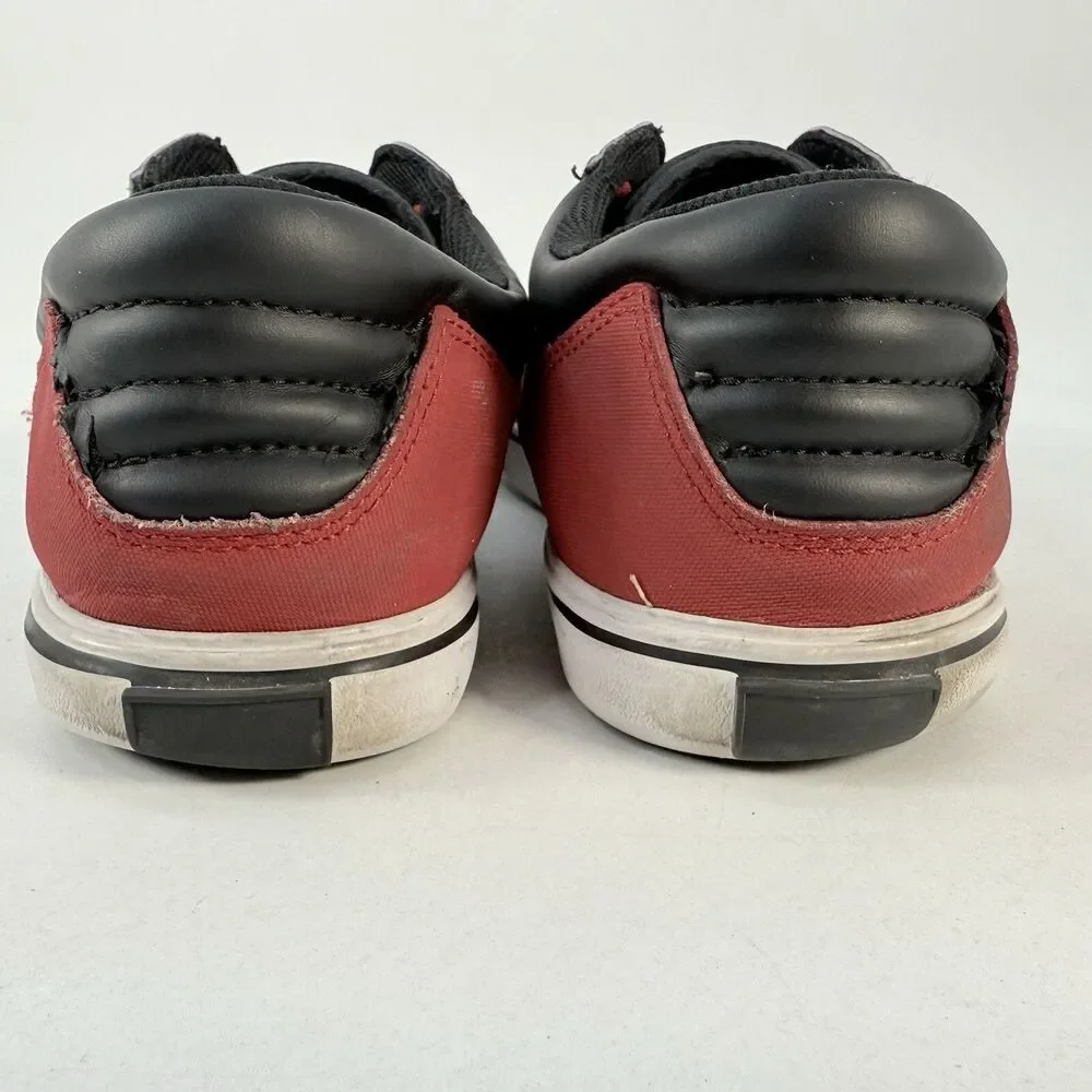 Supra Griffin Red Black White Mens Size 11 Low Top Skate Shoes Lace Up